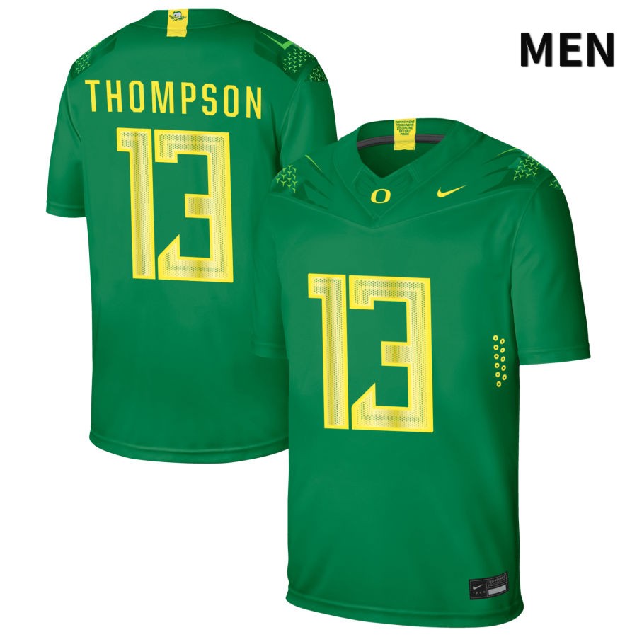 Oregon Ducks Men's #13 Ty Thompson Football College Authentic Green NIL 2022 Nike Jersey HIB66O5K
